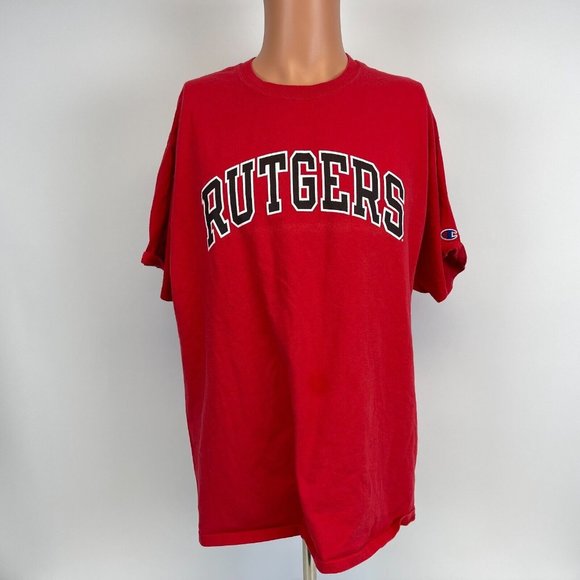 Champion Red Rutgers Short Sleeve Tee - Picture 2 of 5